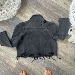 Forever 21 plus cropped denim jacket